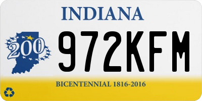 IN license plate 972KFM