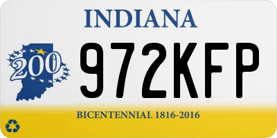 IN license plate 972KFP
