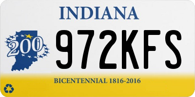 IN license plate 972KFS