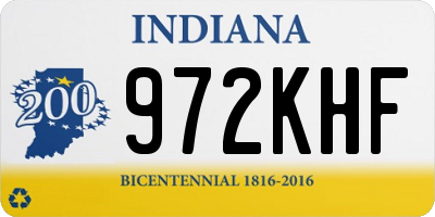 IN license plate 972KHF