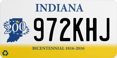 IN license plate 972KHJ