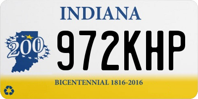 IN license plate 972KHP