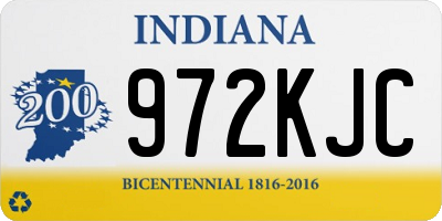 IN license plate 972KJC