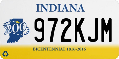 IN license plate 972KJM