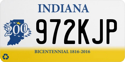 IN license plate 972KJP