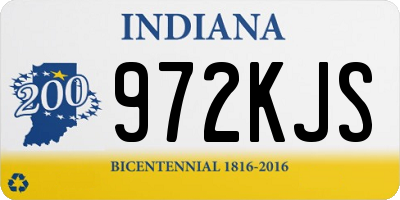 IN license plate 972KJS