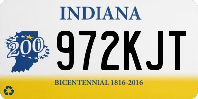 IN license plate 972KJT