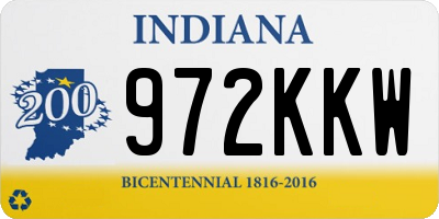 IN license plate 972KKW