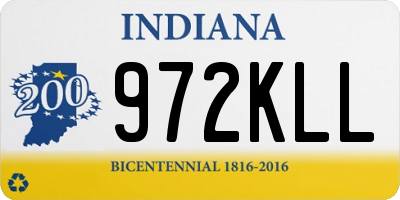 IN license plate 972KLL