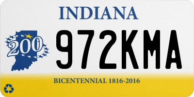 IN license plate 972KMA