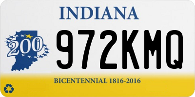 IN license plate 972KMQ