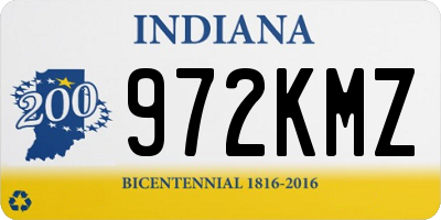IN license plate 972KMZ