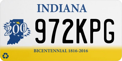 IN license plate 972KPG