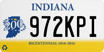 IN license plate 972KPI