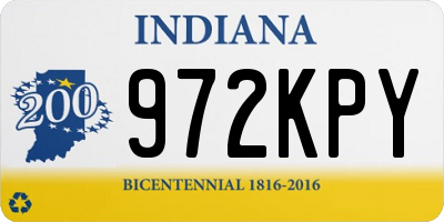 IN license plate 972KPY