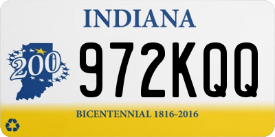 IN license plate 972KQQ
