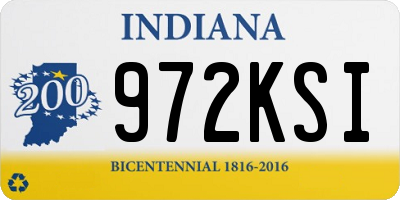IN license plate 972KSI