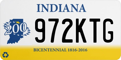 IN license plate 972KTG