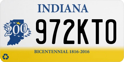 IN license plate 972KTO