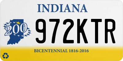 IN license plate 972KTR