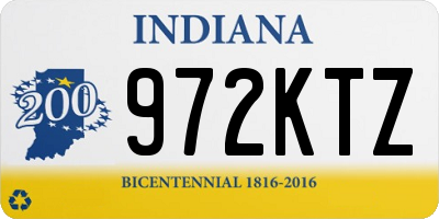 IN license plate 972KTZ