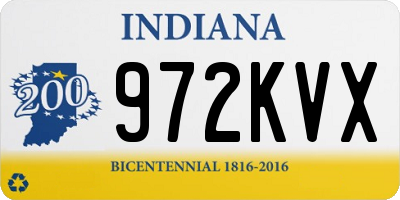 IN license plate 972KVX