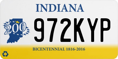IN license plate 972KYP