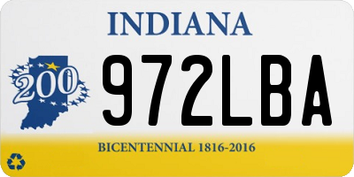IN license plate 972LBA