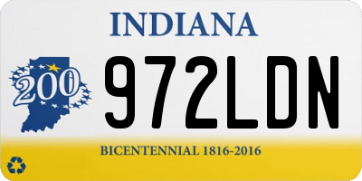 IN license plate 972LDN