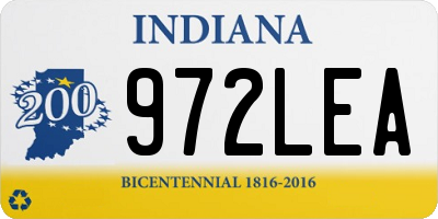 IN license plate 972LEA