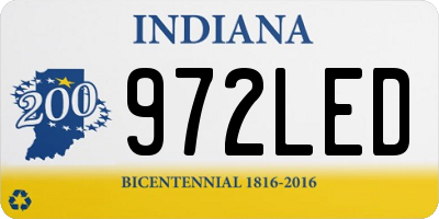 IN license plate 972LED