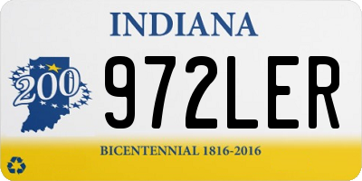 IN license plate 972LER