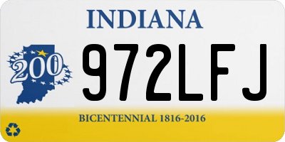 IN license plate 972LFJ