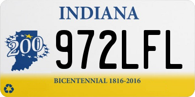 IN license plate 972LFL