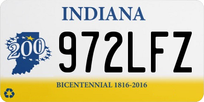 IN license plate 972LFZ