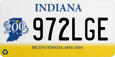 IN license plate 972LGE