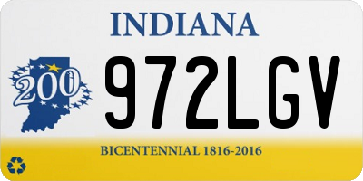 IN license plate 972LGV