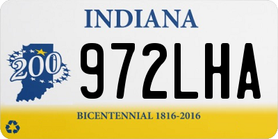 IN license plate 972LHA