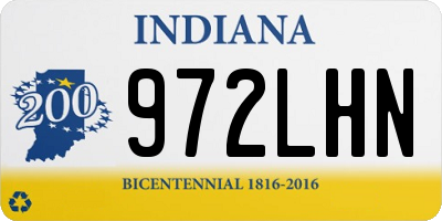 IN license plate 972LHN