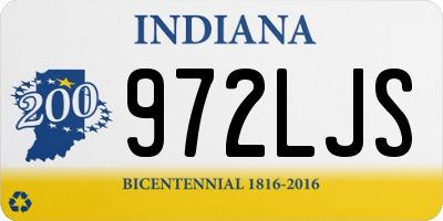IN license plate 972LJS