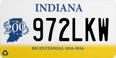 IN license plate 972LKW