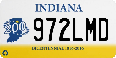 IN license plate 972LMD