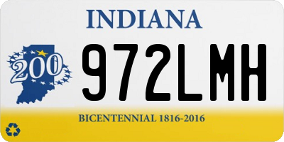 IN license plate 972LMH