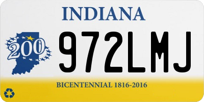 IN license plate 972LMJ