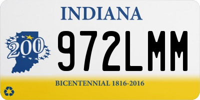 IN license plate 972LMM