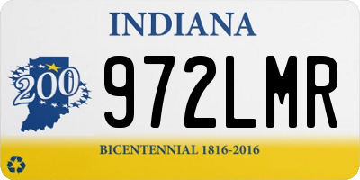 IN license plate 972LMR