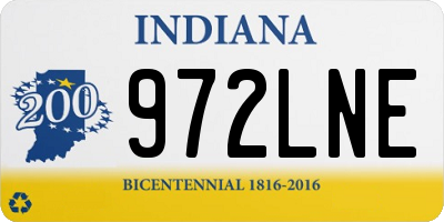 IN license plate 972LNE