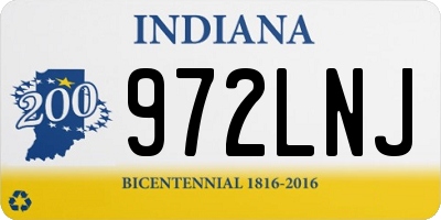 IN license plate 972LNJ