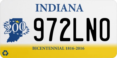 IN license plate 972LNO