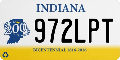IN license plate 972LPT